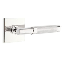 Load image into Gallery viewer, EMPOWERED MOTORIZED TOUCHSCREEN KEYPAD ENTRY SET BADEN GRIP (EMP0103) POLISHED CHROME (US26) W/ 2-3/8&quot; BACKSET AND 1/4&quot; ROUND FACEPLATE AND STRIKEPLATE W/ INTERIOR LEVER
