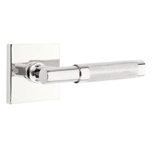 EMPOWERED MOTORIZED TOUCHSCREEN KEYPAD ENTRY SET BADEN GRIP (EMP0103) POLISHED CHROME (US26) W/ 2-3/8" BACKSET AND 1/4" ROUND FACEPLATE AND STRIKEPLATE W/ INTERIOR LEVER