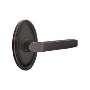 MILANO (M) PRIVACY (BED/BATH) LEVER WITH 2-3/8" BACKSET AND 1/4" ROUND FACEPLATE AND STRIKEPLATE