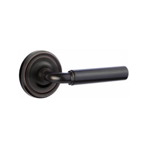 MANNING (MNG) PRIVACY (BED/BATH) LEVER WITH 2-3/8" BACKSET AND 1/4" ROUND FACEPLATE AND STRIKEPLATE