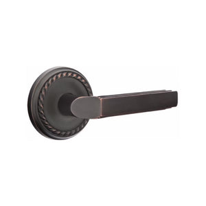 MILANO (M) PRIVACY (BED/BATH) LEVER WITH 2-3/8" BACKSET AND 1/4" ROUND FACEPLATE AND STRIKEPLATE