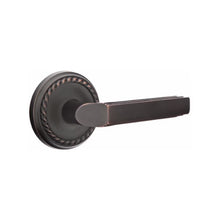 Load image into Gallery viewer, MILANO (M) PRIVACY (BED/BATH) LEVER WITH 2-3/8&quot; BACKSET AND 1/4&quot; ROUND FACEPLATE AND STRIKEPLATE
