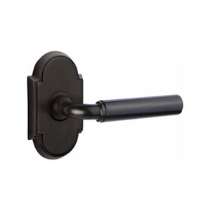 MANNING (MNG) PRIVACY (BED/BATH) LEVER WITH 2-3/8" BACKSET AND 1/4" ROUND FACEPLATE AND STRIKEPLATE