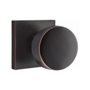 EMPOWERED MOTORIZED TOUCHSCREEN KEYPAD ENTRY SET BADEN GRIP (EMP0103) OIL RUBBED BRONZE (US10B) W/ 2-3/8" BACKSET AND 1/4" ROUND FACEPLATE AND STRIKEPLATE W/ INTERIOR KNOB