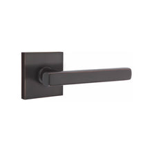 Load image into Gallery viewer, EMPOWERED MOTORIZED TOUCHSCREEN KEYPAD ENTRY SET BADEN GRIP (EMP0103) OIL RUBBED BRONZE (US10B) W/ 2-3/8&quot; BACKSET AND 1/4&quot; ROUND FACEPLATE AND STRIKEPLATE W/ INTERIOR LEVER

