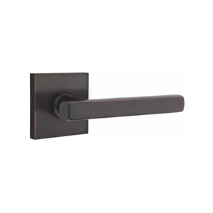 EMPOWERED MOTORIZED TOUCHSCREEN KEYPAD ENTRY SET BADEN GRIP (EMP0103) OIL RUBBED BRONZE (US10B) W/ 2-3/8" BACKSET AND 1/4" ROUND FACEPLATE AND STRIKEPLATE W/ INTERIOR LEVER