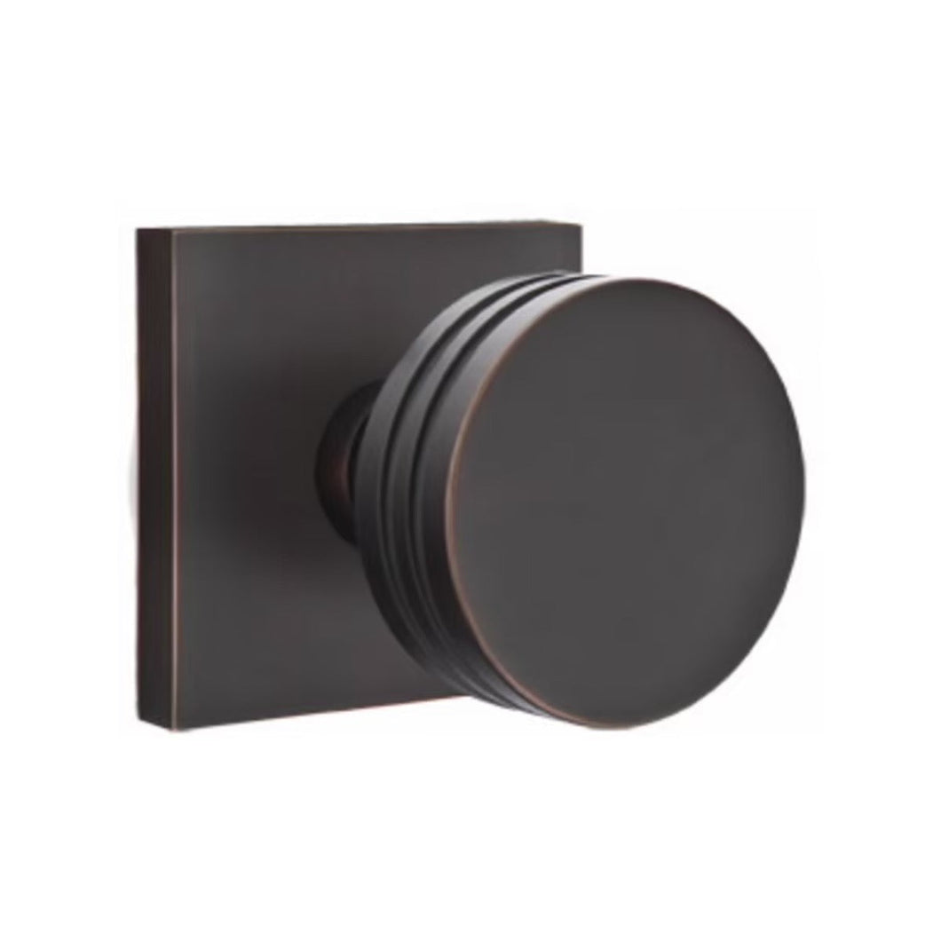 EMPOWERED MOTORIZED TOUCHSCREEN KEYPAD ENTRY SET BADEN GRIP (EMP0103) OIL RUBBED BRONZE (US10B) W/ 2-3/8