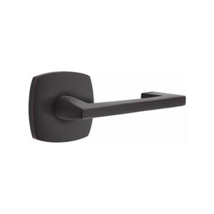 URBAN MODERN SECTIONAL OIL RUBBED BRONZE (US10B) HANDLESET DUMMY [4705] W/ 2-3/8" BACKSET AND 1/4" ROUND FACEPLATE AND STRIKEPLATE W/ INTERIOR LEVER