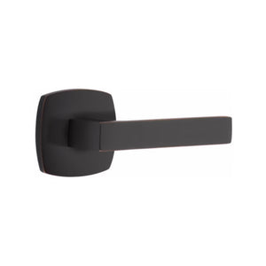 URBAN MODERN SECTIONAL OIL RUBBED BRONZE (US10B) HANDLESET DUMMY [4705] W/ 2-3/8" BACKSET AND 1/4" ROUND FACEPLATE AND STRIKEPLATE W/ INTERIOR LEVER