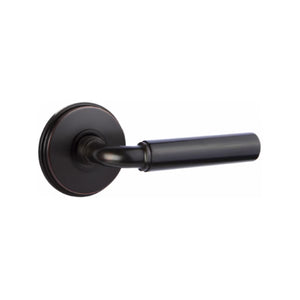 MANNING (MNG) PRIVACY (BED/BATH) LEVER WITH 2-3/8" BACKSET AND 1/4" ROUND FACEPLATE AND STRIKEPLATE