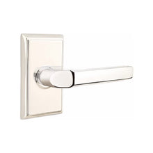 Load image into Gallery viewer, MILANO (M) PRIVACY (BED/BATH) LEVER WITH 2-3/8&quot; BACKSET AND 1/4&quot; ROUND FACEPLATE AND STRIKEPLATE

