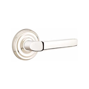 MILANO (M) PRIVACY (BED/BATH) LEVER WITH 2-3/8" BACKSET AND 1/4" ROUND FACEPLATE AND STRIKEPLATE