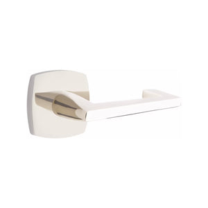 URBAN MODERN SECTIONAL POLISHED NICKEL (US14) HANDLESET DUMMY [4705] W/ 2-3/8" BACKSET AND 1/4" ROUND FACEPLATE AND STRIKEPLATE W/ INTERIOR LEVER