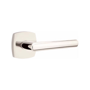 URBAN MODERN SECTIONAL POLISHED NICKEL (US14) HANDLESET DUMMY [4705] W/ 2-3/8" BACKSET AND 1/4" ROUND FACEPLATE AND STRIKEPLATE W/ INTERIOR LEVER