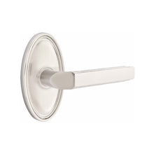 Load image into Gallery viewer, MILANO (M) PRIVACY (BED/BATH) LEVER WITH 2-3/8&quot; BACKSET AND 1/4&quot; ROUND FACEPLATE AND STRIKEPLATE
