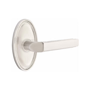 MILANO (M) PRIVACY (BED/BATH) LEVER WITH 2-3/8" BACKSET AND 1/4" ROUND FACEPLATE AND STRIKEPLATE