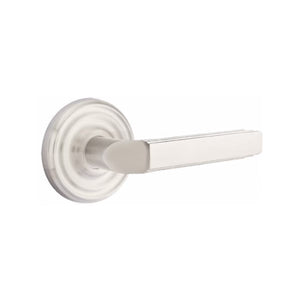 MILANO (M) PRIVACY (BED/BATH) LEVER WITH 2-3/8" BACKSET AND 1/4" ROUND FACEPLATE AND STRIKEPLATE