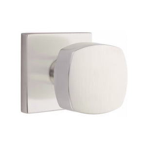 EMPOWERED MOTORIZED TOUCHSCREEN KEYPAD ENTRY SET BADEN GRIP (EMP0103) SATIN NICKEL (US15) W/ 2-3/8" BACKSET AND 1/4" ROUND FACEPLATE AND STRIKEPLATE W/ INTERIOR KNOB