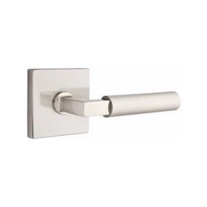 EMPOWERED MOTORIZED TOUCHSCREEN KEYPAD ENTRY SET BADEN GRIP (EMP0103) SATIN NICKEL (US15) W/ 2-3/8" BACKSET AND 1/4" ROUND FACEPLATE AND STRIKEPLATE W/ INTERIOR LEVER
