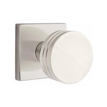 Load image into Gallery viewer, EMPOWERED MOTORIZED TOUCHSCREEN KEYPAD ENTRY SET BADEN GRIP (EMP0103) SATIN NICKEL (US15) W/ 2-3/8&quot; BACKSET AND 1/4&quot; ROUND FACEPLATE AND STRIKEPLATE W/ INTERIOR KNOB
