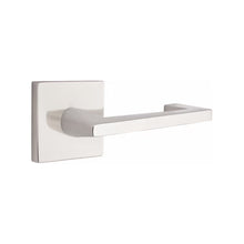 Load image into Gallery viewer, EMPOWERED MOTORIZED TOUCHSCREEN KEYPAD ENTRY SET BADEN GRIP (EMP0103) SATIN NICKEL (US15) W/ 2-3/8&quot; BACKSET AND 1/4&quot; ROUND FACEPLATE AND STRIKEPLATE W/ INTERIOR LEVER
