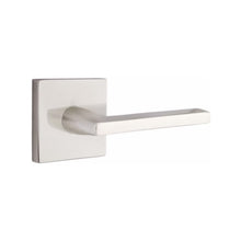 Load image into Gallery viewer, EMPOWERED MOTORIZED TOUCHSCREEN KEYPAD ENTRY SET BADEN GRIP (EMP0103) SATIN NICKEL (US15) W/ 2-3/8&quot; BACKSET AND 1/4&quot; ROUND FACEPLATE AND STRIKEPLATE W/ INTERIOR LEVER
