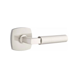URBAN MODERN SECTIONAL SATIN NICKEL (US15) HANDLESET DUMMY [4705] W/ 2-3/8" BACKSET AND 1/4" ROUND FACEPLATE AND STRIKEPLATE W/ INTERIOR LEVER