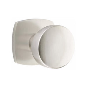 URBAN MODERN SECTIONAL SATIN NICKEL (US15) HANDLESET DUMMY [4705] W/ 2-3/8" BACKSET AND 1/4" ROUND FACEPLATE AND STRIKEPLATE W/ INTERIOR KNOB