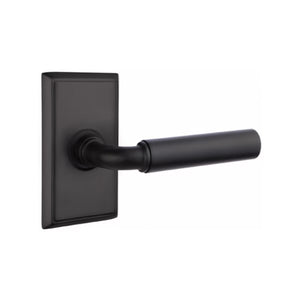 MANNING (MNG) PRIVACY (BED/BATH) LEVER WITH 2-3/8" BACKSET AND 1/4" ROUND FACEPLATE AND STRIKEPLATE