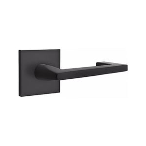 EMPOWERED MOTORIZED TOUCHSCREEN KEYPAD ENTRY SET BADEN GRIP (EMP0103) FLAT BLACK (US19) W/ 2-3/8" BACKSET AND 1/4" ROUND FACEPLATE AND STRIKEPLATE W/ INTERIOR LEVER