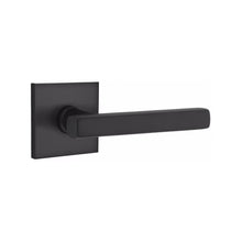 Load image into Gallery viewer, EMPOWERED MOTORIZED TOUCHSCREEN KEYPAD ENTRY SET BADEN GRIP (EMP0103) FLAT BLACK (US19) W/ 2-3/8&quot; BACKSET AND 1/4&quot; ROUND FACEPLATE AND STRIKEPLATE W/ INTERIOR LEVER
