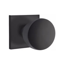 Load image into Gallery viewer, EMPOWERED MOTORIZED TOUCHSCREEN KEYPAD ENTRY SET BADEN GRIP (EMP0103) FLAT BLACK (US19) W/ 2-3/8&quot; BACKSET AND 1/4&quot; ROUND FACEPLATE AND STRIKEPLATE W/ INTERIOR KNOB

