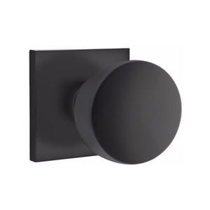 EMPOWERED MOTORIZED TOUCHSCREEN KEYPAD ENTRY SET BADEN GRIP (EMP0103) FLAT BLACK (US19) W/ 2-3/8" BACKSET AND 1/4" ROUND FACEPLATE AND STRIKEPLATE W/ INTERIOR KNOB