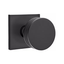 Load image into Gallery viewer, EMPOWERED MOTORIZED TOUCHSCREEN KEYPAD ENTRY SET BADEN GRIP (EMP0103) FLAT BLACK (US19) W/ 2-3/8&quot; BACKSET AND 1/4&quot; ROUND FACEPLATE AND STRIKEPLATE W/ INTERIOR KNOB

