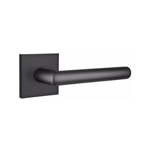 EMPOWERED MOTORIZED TOUCHSCREEN KEYPAD ENTRY SET BADEN GRIP (EMP0103) FLAT BLACK (US19) W/ 2-3/8" BACKSET AND 1/4" ROUND FACEPLATE AND STRIKEPLATE W/ INTERIOR LEVER