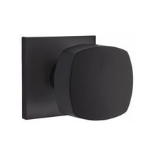 Load image into Gallery viewer, EMPOWERED MOTORIZED TOUCHSCREEN KEYPAD ENTRY SET BADEN GRIP (EMP0103) FLAT BLACK (US19) W/ 2-3/8&quot; BACKSET AND 1/4&quot; ROUND FACEPLATE AND STRIKEPLATE W/ INTERIOR KNOB
