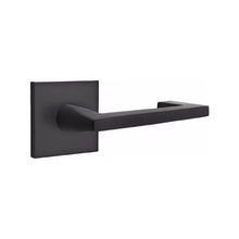 Load image into Gallery viewer, EMPOWERED MOTORIZED TOUCHSCREEN KEYPAD ENTRY SET BADEN GRIP (EMP0103) FLAT BLACK (US19) W/ 2-3/8&quot; BACKSET AND 1/4&quot; ROUND FACEPLATE AND STRIKEPLATE W/ INTERIOR LEVER

