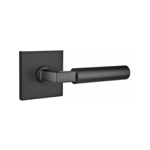 EMPOWERED MOTORIZED TOUCHSCREEN KEYPAD ENTRY SET BADEN GRIP (EMP0103) FLAT BLACK (US19) W/ 2-3/8" BACKSET AND 1/4" ROUND FACEPLATE AND STRIKEPLATE W/ INTERIOR LEVER