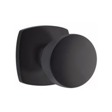 Load image into Gallery viewer, URBAN MODERN SECTIONAL FLAT BLACK (US19) HANDLESET DUMMY [4705] W/ 2-3/8&quot; BACKSET AND 1/4&quot; ROUND FACEPLATE AND STRIKEPLATE W/ INTERIOR KNOB

