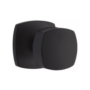 URBAN MODERN SECTIONAL FLAT BLACK (US19) HANDLESET DUMMY [4705] W/ 2-3/8" BACKSET AND 1/4" ROUND FACEPLATE AND STRIKEPLATE W/ INTERIOR KNOB