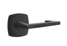 Load image into Gallery viewer, URBAN MODERN SECTIONAL FLAT BLACK (US19) HANDLESET DUMMY [4705] W/ 2-3/8&quot; BACKSET AND 1/4&quot; ROUND FACEPLATE AND STRIKEPLATE W/ INTERIOR LEVER
