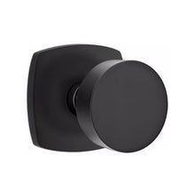 Load image into Gallery viewer, URBAN MODERN SECTIONAL FLAT BLACK (US19) HANDLESET DUMMY [4705] W/ 2-3/8&quot; BACKSET AND 1/4&quot; ROUND FACEPLATE AND STRIKEPLATE W/ INTERIOR KNOB
