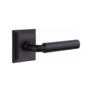 MANNING (MNG) PRIVACY (BED/BATH) LEVER WITH 2-3/8" BACKSET AND 1/4" ROUND FACEPLATE AND STRIKEPLATE