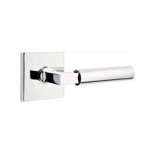 EMPOWERED MOTORIZED TOUCHSCREEN KEYPAD ENTRY SET BADEN GRIP (EMP0103) POLISHED CHROME (US26) W/ 2-3/8" BACKSET AND 1/4" ROUND FACEPLATE AND STRIKEPLATE W/ INTERIOR LEVER