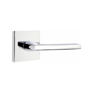 EMPOWERED MOTORIZED TOUCHSCREEN KEYPAD ENTRY SET BADEN GRIP (EMP0103) POLISHED CHROME (US26) W/ 2-3/8" BACKSET AND 1/4" ROUND FACEPLATE AND STRIKEPLATE W/ INTERIOR LEVER