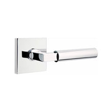 Load image into Gallery viewer, EMPOWERED MOTORIZED TOUCHSCREEN KEYPAD ENTRY SET BADEN GRIP (EMP0103) POLISHED CHROME (US26) W/ 2-3/8&quot; BACKSET AND 1/4&quot; ROUND FACEPLATE AND STRIKEPLATE W/ INTERIOR LEVER
