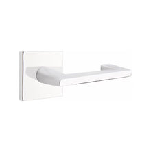 Load image into Gallery viewer, EMPOWERED MOTORIZED TOUCHSCREEN KEYPAD ENTRY SET BADEN GRIP (EMP0103) POLISHED CHROME (US26) W/ 2-3/8&quot; BACKSET AND 1/4&quot; ROUND FACEPLATE AND STRIKEPLATE W/ INTERIOR LEVER
