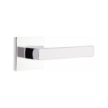 Load image into Gallery viewer, EMPOWERED MOTORIZED TOUCHSCREEN KEYPAD ENTRY SET BADEN GRIP (EMP0103) POLISHED CHROME (US26) W/ 2-3/8&quot; BACKSET AND 1/4&quot; ROUND FACEPLATE AND STRIKEPLATE W/ INTERIOR LEVER
