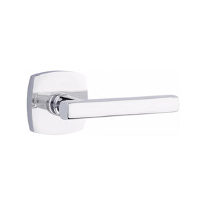 URBAN MODERN SECTIONAL POLISHED CHROME (US26) HANDLESET DUMMY [4705] W/ 2-3/8" BACKSET AND 1/4" ROUND FACEPLATE AND STRIKEPLATE W/ INTERIOR LEVER