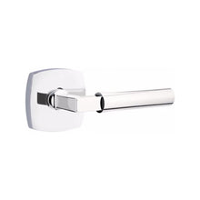 Load image into Gallery viewer, URBAN MODERN SECTIONAL POLISHED CHROME (US26) HANDLESET DUMMY [4705] W/ 2-3/8&quot; BACKSET AND 1/4&quot; ROUND FACEPLATE AND STRIKEPLATE W/ INTERIOR LEVER
